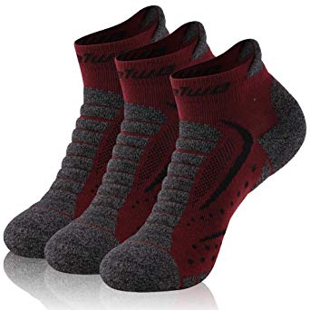 No Show Running Socks, Feelwe Unisex Moisture Wicking Anti Odor Cushion Low Cut Climbing Hiking Socks, 1/3/6 Pairs