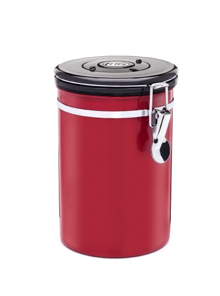 Friis Stainless Steel Coffee Vault 16-Ounce Red