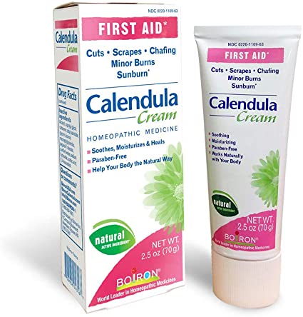 Boiron Calendula, 2.5 Ounce, Topical First Aid Cream for Cuts, Scrapes, Chafing, and Sunburn