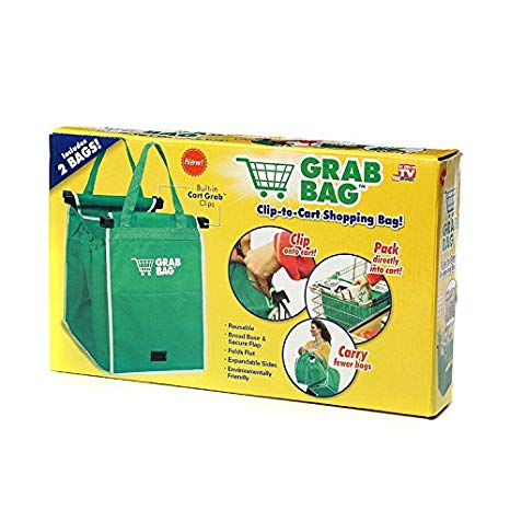 Creative Set of 2 Original Authentic Grabbag Grab Bag Reusable Grocery Bag