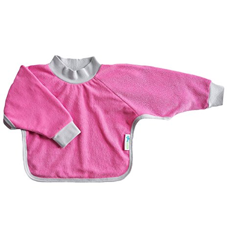 Kiddologic bibit-all Baby & Toddler Long Sleeved Full Coverage Pullover Waterproof Terry Bib