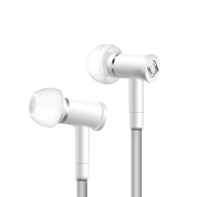 Earphones Earbuds Wired Headset for Apple iPhone 6/6s/6 Plus/6s Plus/ 5/5c/5s, iPad/iPod, Aircom A1 Airtube Stereo Headphones with Mic, Noise Isolating, True Live Sound (White)