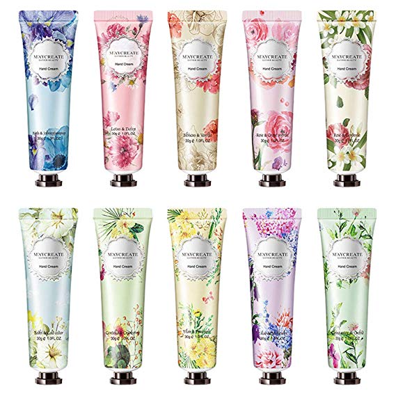 Hand Cream Hand Moisturizer - Plant Fragrance Hand Cream Moisturizing and Nourishing Hand Care Cream for Working Hands, Repair Anti Aging Anti Chapping,10Pcs