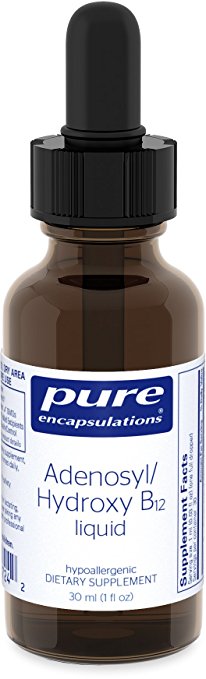 Pure Encapsulations - Adenosyl/Hydroxy B12 Liquid - Vitamin B12 to Promote Nerve and Mitochondrial Health - 30 ml (1 fl oz)