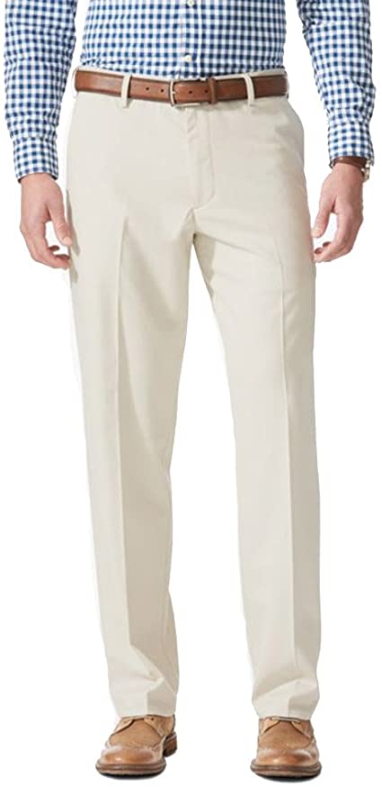 Dockers Men's Comfort Khaki Stretch Relaxed-fit Flat-Front Pant