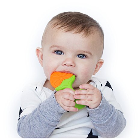 Nuby Fruity Chews Straight Handle Teether, Styles May Vary