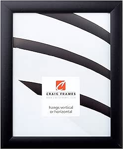 Craig Frames 1WB3BK 17 by 34-Inch Picture Frame, Smooth Finish, 1-Inch Wide, Black