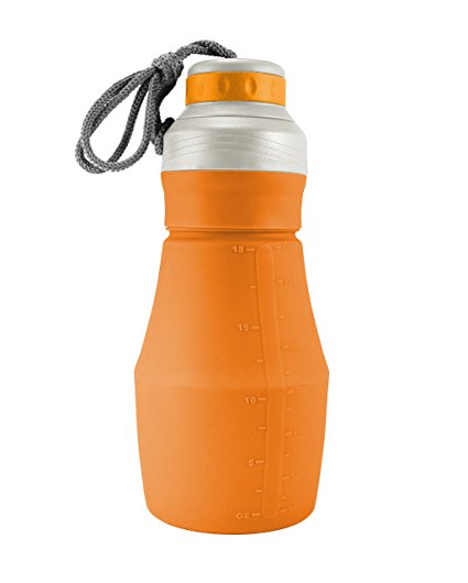 UST FlexWare Water Bottle, Orange, 18 oz