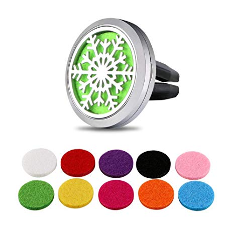 Vicloon Car Air Freshener, Car Air Freshener Aromatherapy Essential Oil Diffuser, Car Oil Diffuser for Your car, Office, Room or Other Indoor Places