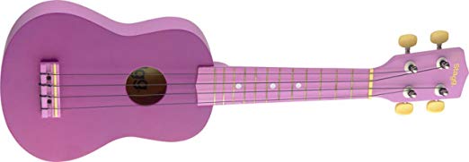 Stagg US-VIOLET Soprano Ukulele with Black Nylon Gig Bag - Purple