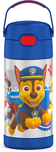 THERMOS FUNTAINER 12 Ounce Stainless Steel Kids Bottle, Paw Patrol - Boy