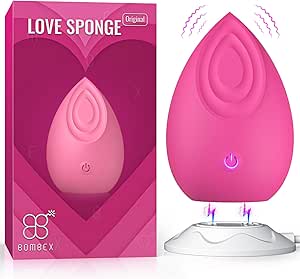 Vibrators Mini Vibrator Sex Toys Women - BOMBEX Love Sponge Female Vibrator Discreet Vibrators, Adult Toys Small Clitoris Vibrator, Rose Stimulator for Clitoral Nipple Couples, Vibradores, Rose