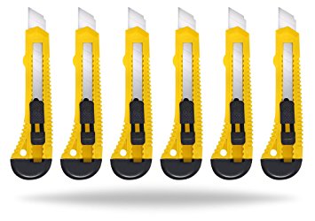 InstallGear 6" Box Cutter Breakaway Knife (6 Pack)