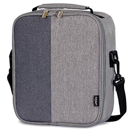 Lifewit Insulated Lunch Box Lunch Bag for Adults Men Women, Thermal Bento Bag for Office / School / Picnic, Grey