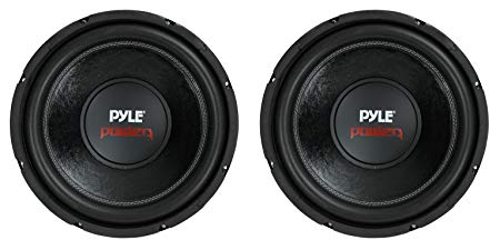 2) PYLE PLPW12D 12" 3200W 4Ohm Car Stereo Audio Subwoofer Power Woofer DVC Black