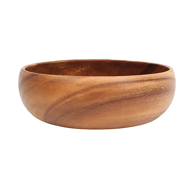 Premier Housewares Acacia Wood Round Salad Bowl - Large