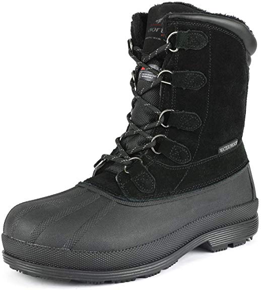 NORTIV 8 Men's 170390 Insulated Waterproof Work Snow Boots