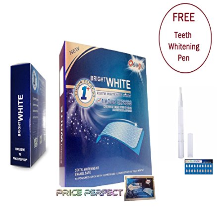 28 Non Peroxide Teeth Whitening Dry Strips (with Advanced no-slip technology) professional White Strips Price Perfect bleaching for teeth tooth whitening.