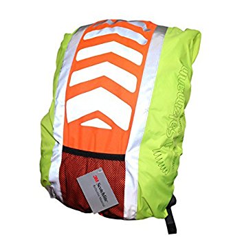 Salzmann 3M Scotchlite Reflective Backpack Cover, Rucksack Cover, Waterproof, Rainproof