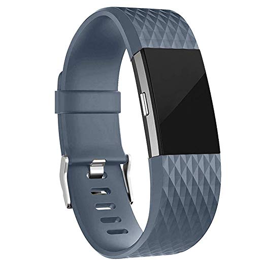 iGK Replacement Bands Compatible for Fitbit Charge 2, Adjustable Replacement Sport Strap Smartwatch Fitness Wristband