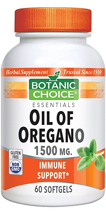 Botanic Choice Oil of Oregano 1500 mg, 60 Soft gels