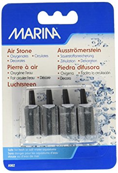 Marina 1-Inch Cylinder Air Stone, 4-Pack