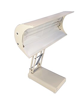Northern Light 10,000 Lux Bright Light Therapy Desk Lamp, Beige