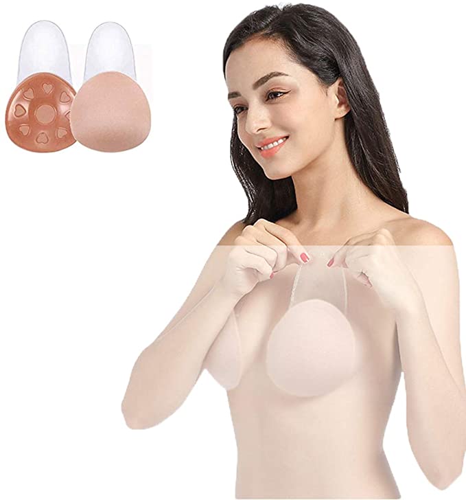 AVERYN Adhesive Bra, Invisible Strapless Bra Push Up Backless Sticky Bra for Women