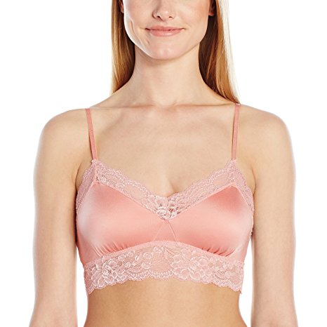 Mae Women's Microfiber Longline Lace Bralette