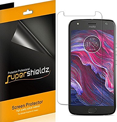 [6-Pack] Supershieldz for Motorola Moto X4 / Moto X (4th Generation) Screen Protector, High Definition Clear Shield   Lifetime Replacements Warranty