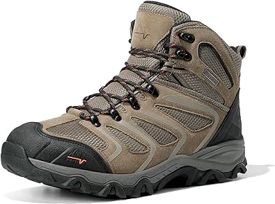 NORTIV 8 Men's Ankle High Waterproof Hiking Boots Outdoor Lightweight Shoes Trekking Trails Armadillo