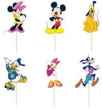 Disney Minnie Mickey Mouse Dessert Muffin Cupcake Toppers for Wedding Baby Shower Birthday Party (Pack of 24)