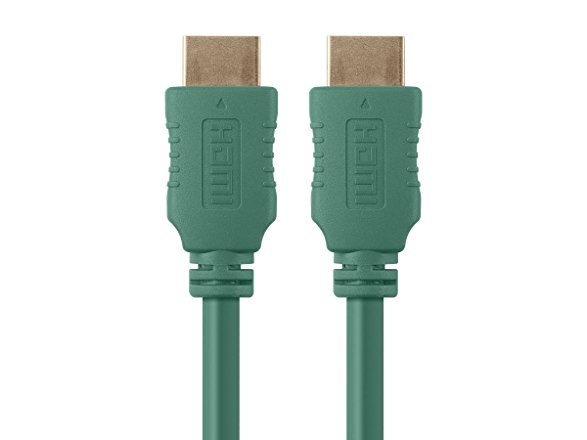 Monoprice Select Series High-Speed HDMI Cable 10 Feet Supports Ethernet, 3D, 4K and Audio Return - Green