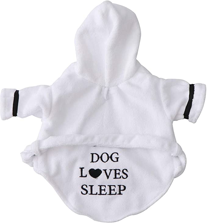 Balacoo Pet Bathrobe Pajamas Quick Drying and Super Absorbent Night Gown Bath Robe for Dog Cat with Hood