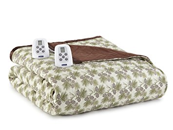 Shavel Home Products Thermee Electric Blanket, King, Pinecone, King / California King