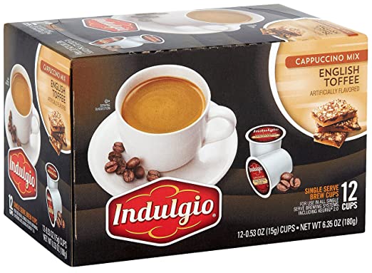 Indulgio English Toffee Single Serve Brew Cups