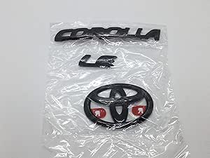 Genuine Toyota 2020 & Up Corolla LE Sedan Black Emblem Overlays Set/Kit PT948-02200-02