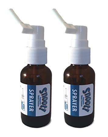 Amber Glass EMPTY Oral, Ear & Throat Swivel Sprayer 2-Pack for Colloidal Silver & Water Based Solutions 30ml (1oz)