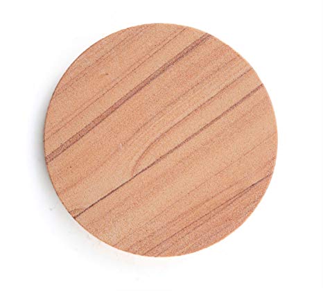 Thirstystone Brand-Cinnabar, Multicolor All Natural Sandstone-Durable Stone with Varying Patterns, Every Coaster is an Original, 4 inch round,