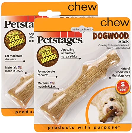 Petstages Dogwood Durable Real Wood Dog Chew Toy for Dogs