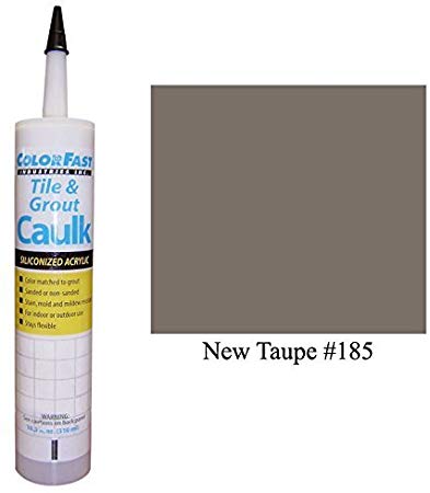 Color Fast Caulk Matched to Custom Building Products (New Taupe Sanded)