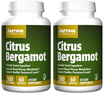 Jarrow Formulas, Citrus Bergamot, 500 mg, 60 Veggie Caps, 2 Pack