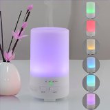USB Essential Oil Diffuser InnoGear 50ml Computer Portable Mini Ultrasonic Cool Mist Aroma Humidifier with Color LED Lights Changing and 3 Timer Settings for Computer Car Home Bedroom