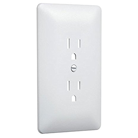 Taymac 2000W Paintable Outlet Cover Wall Plate Frame, White