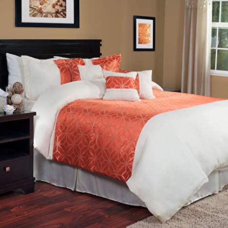 Lavish Home 7-Piece Morgan Comforter Set, Queen