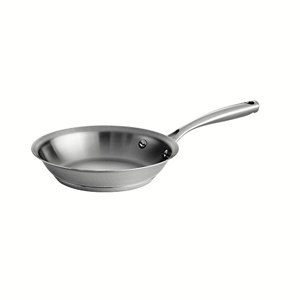 Tramontina Gourmet Prima 18/10 Stainless Steel Tri-Ply Base Fry Pan, 8-Inch, Silver