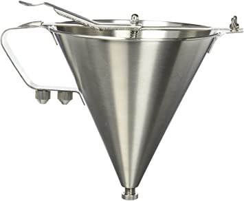 Winco Stainless Steel Confectionery Funnel with 3 Nozzles