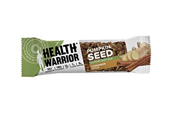Health Warrior Pumpkin Seed Bars, Cinnamon Spice, 12 Count