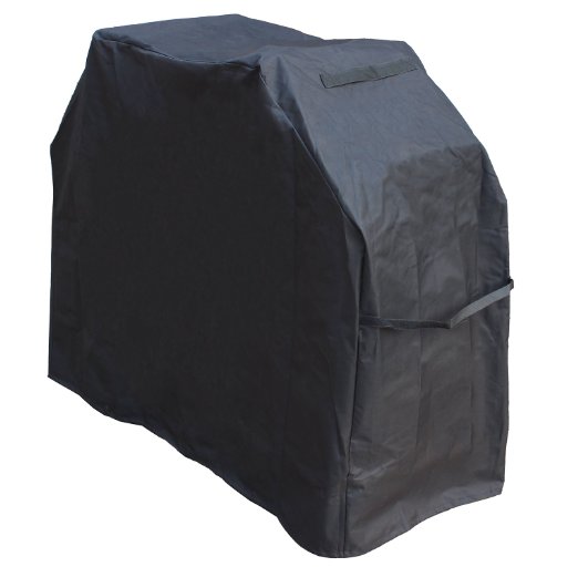 LotFancy Garden Home Waterproof Heavy Duty Barbecue Grill Cover600D Nylon with PVC Coating XLarge 70X24X46 inch Black