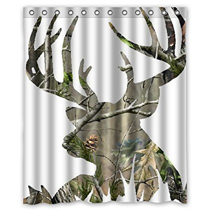 camo deer picture Custom Shower Curtain 60" x 72" Bathroom Decor